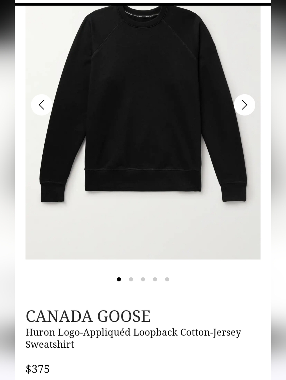 Canada Goose Burgundy Crewneck Pullover